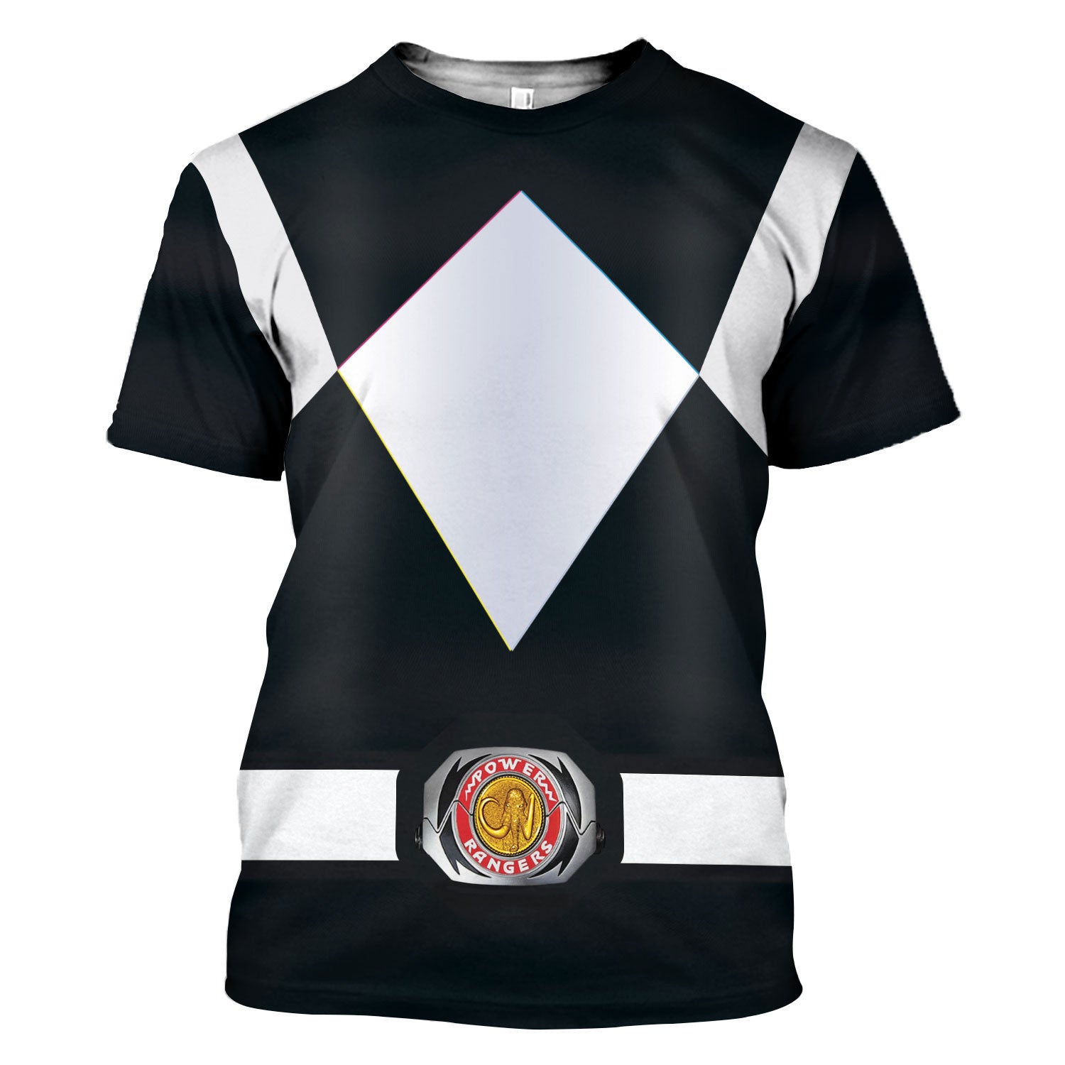 Gearhomie Unisex Tracksuit Hoodies Black Power Ranger 3D t-shirt