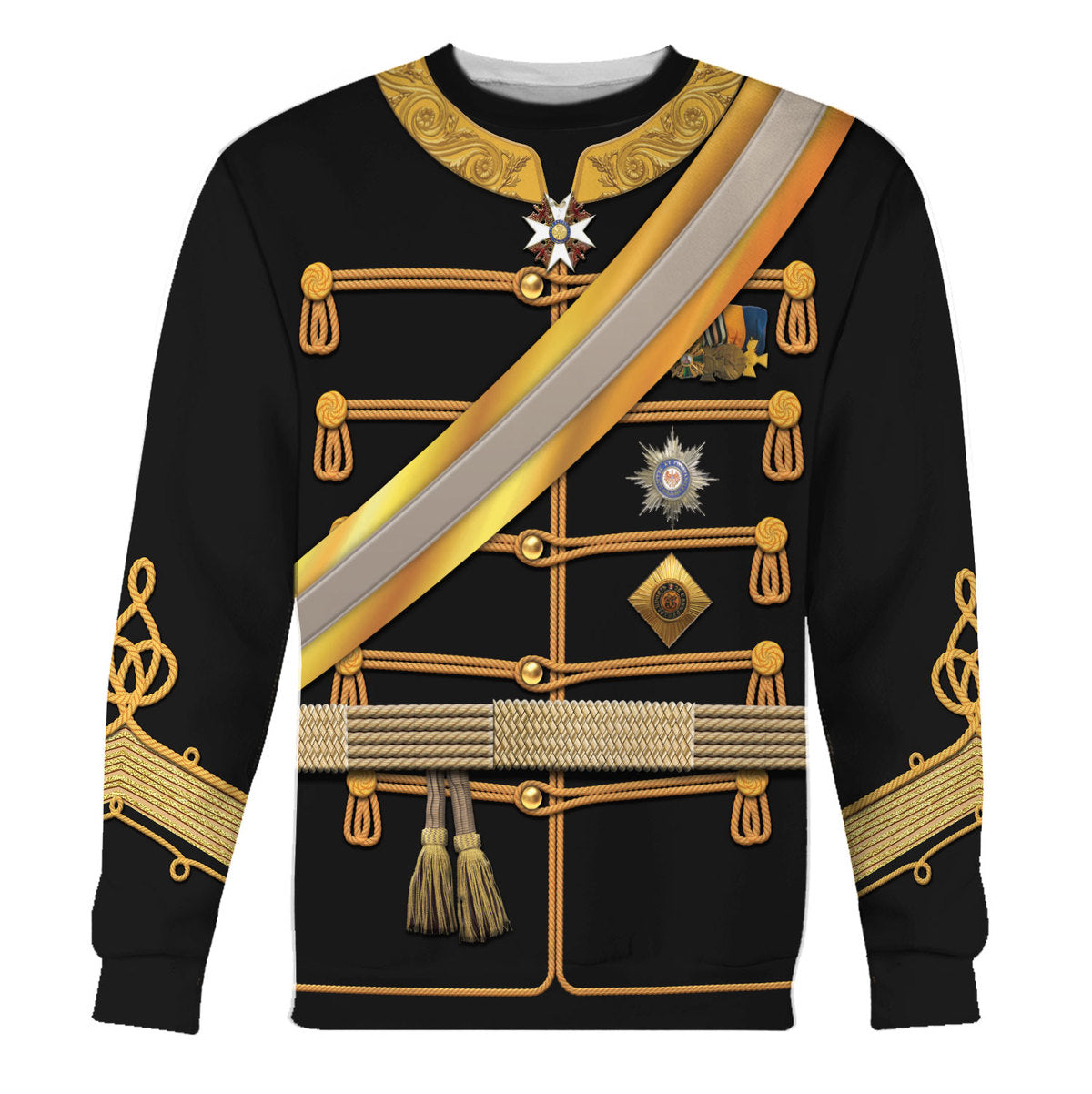 Gearhomie Kaiser Wilhelm I in a Hussar's Uniform German Emperor Costume sweatshirt