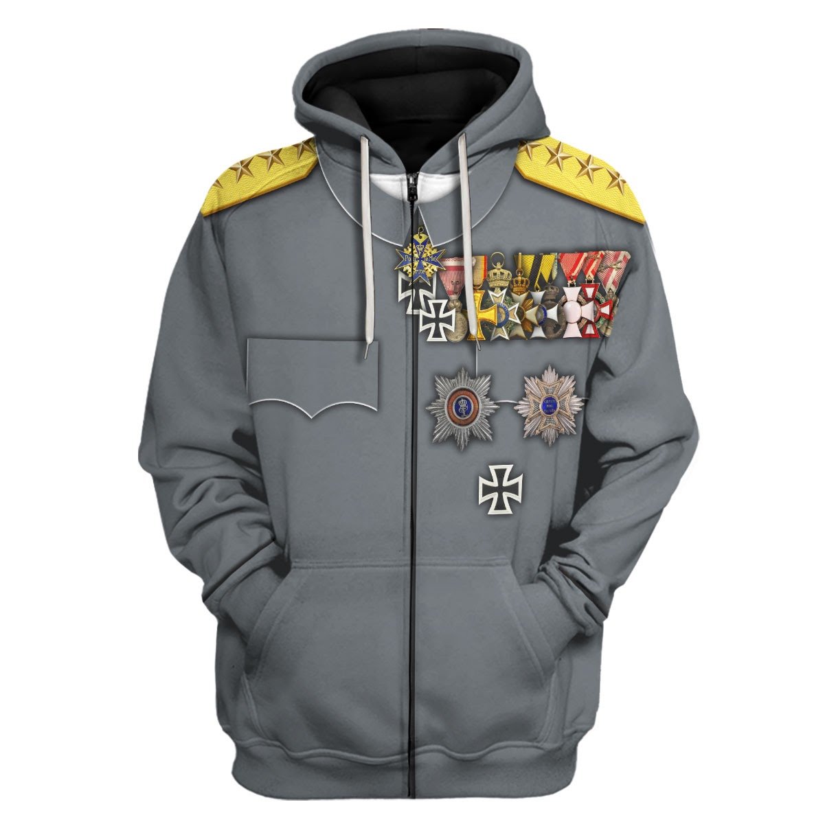 Erich Ludendorff Cosplay Jacket Hoodie zip