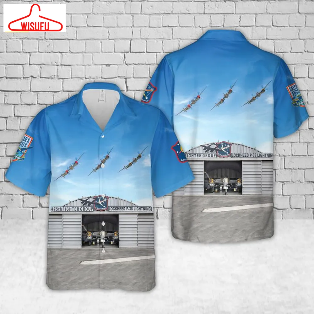 475th Fighter Group Lockheed P-38 Lightning Hawaiian Shirt, New Fashion Gifts