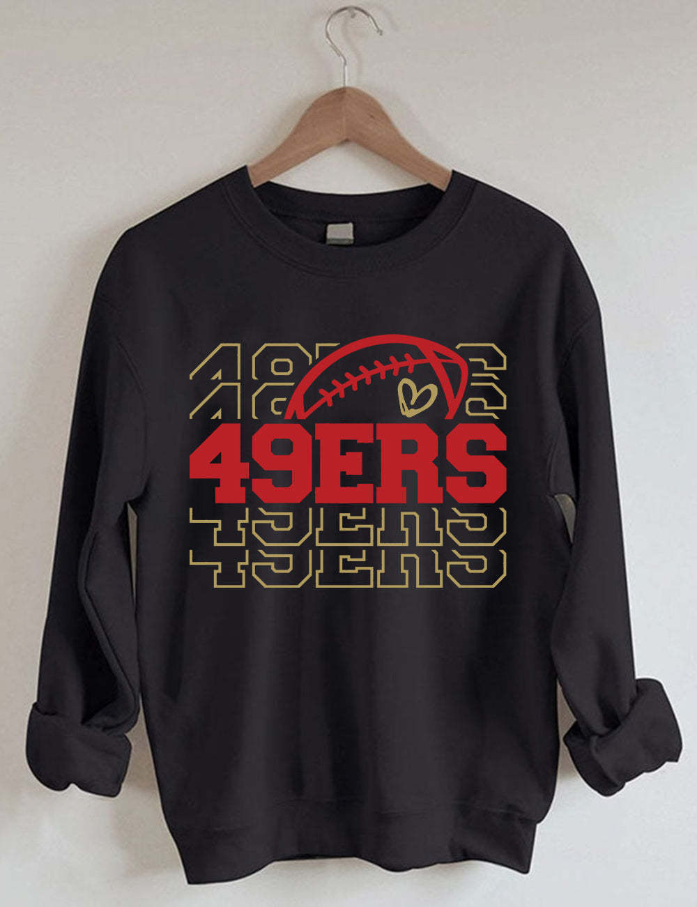 49ERS Football Unisex Sweatshirt Black