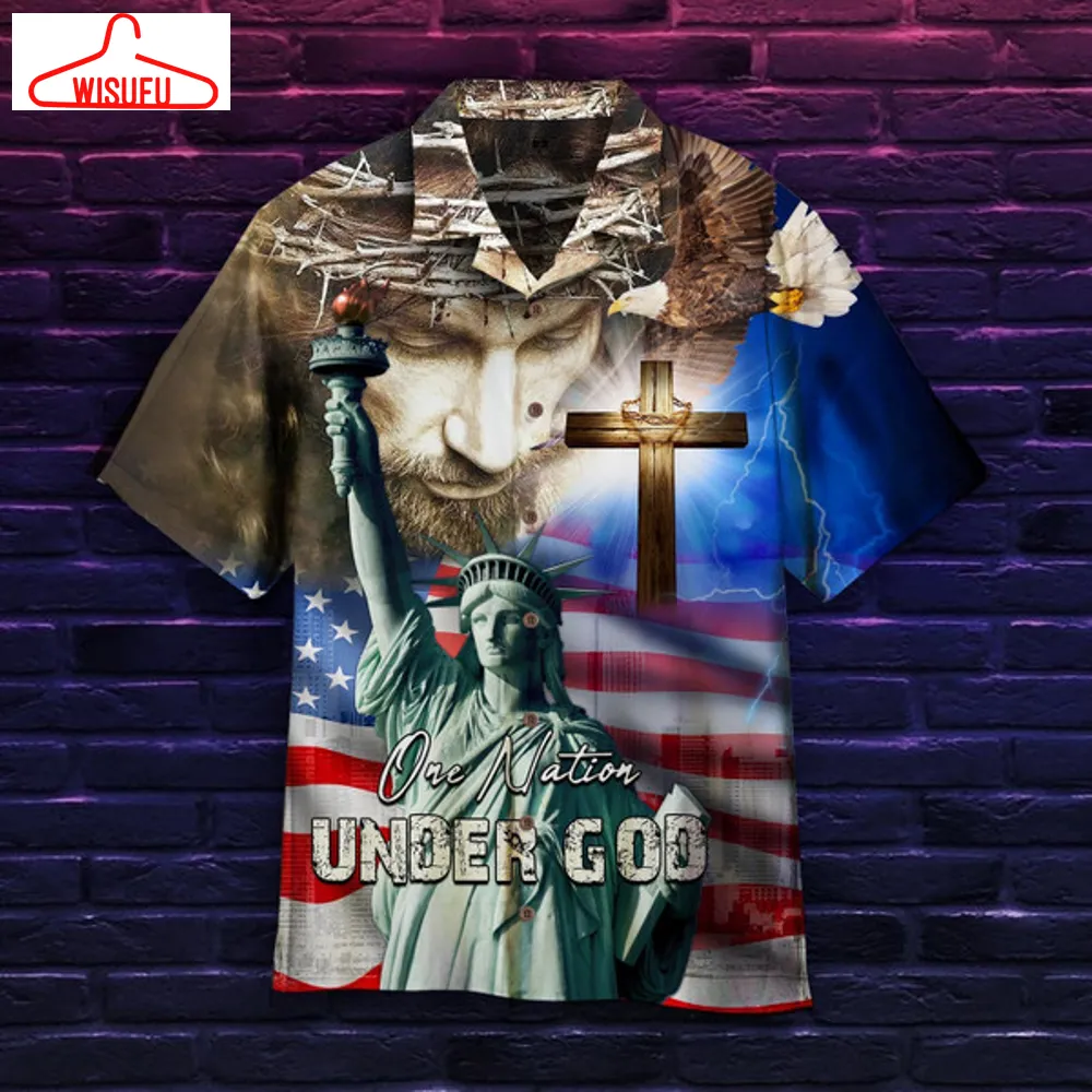 4th July One Nation Under God Independence Day Hawaiian Shirt - For Men & Women - Adult Best Gift Ideas, New Fashion Gifts Vtbl71315