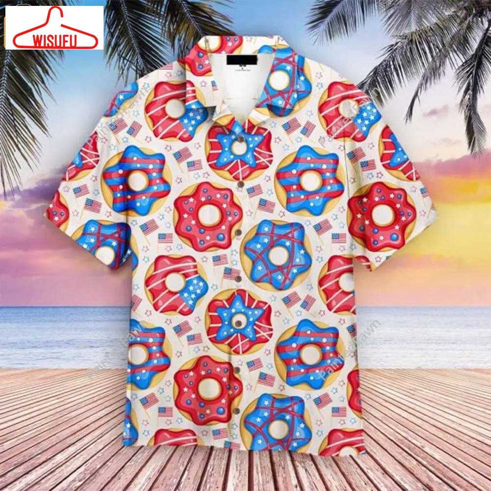 4th Of July Donuts America Hawaii Shirt, New Fashion Gifts