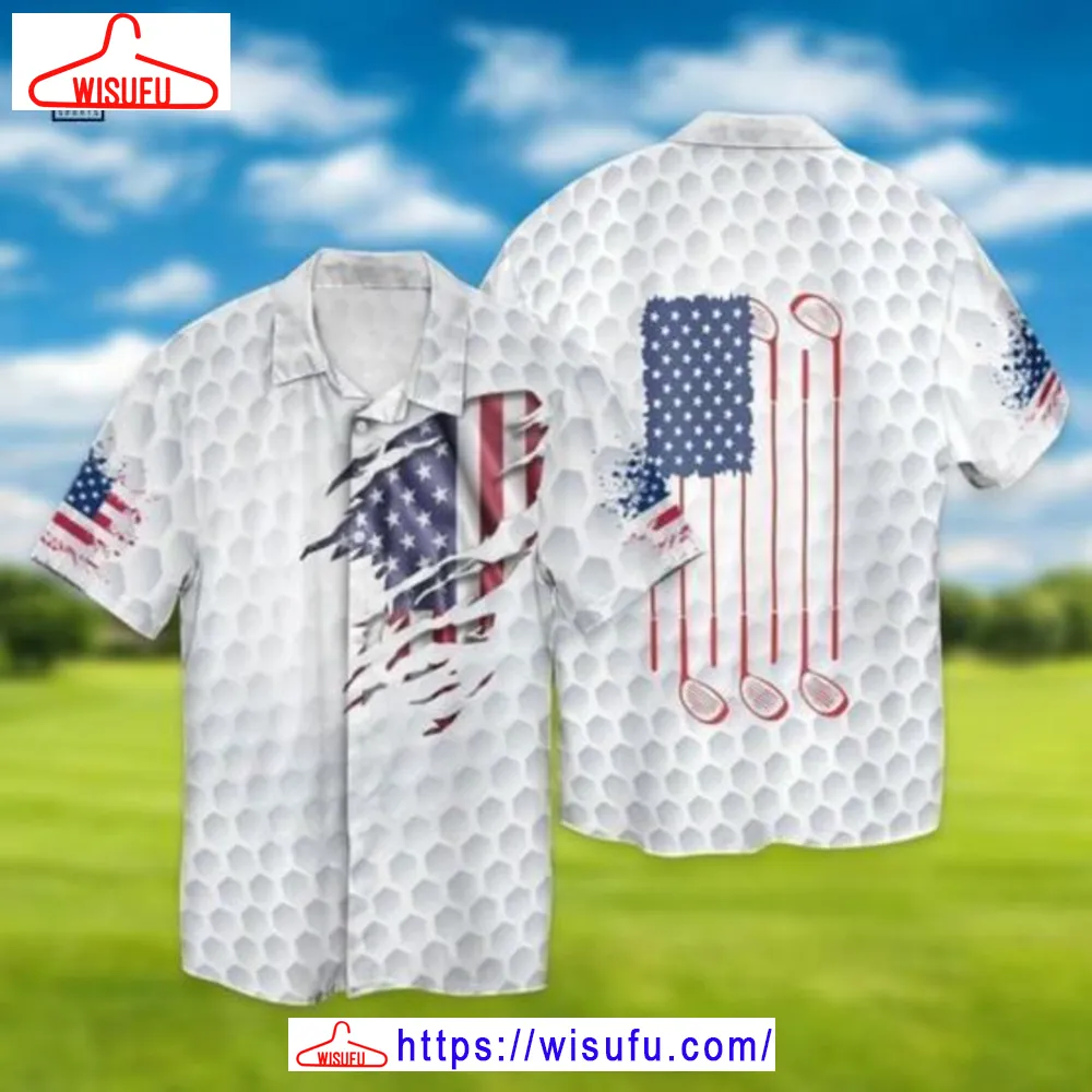 4th Of July Golf Sports Hawaiian Shirt, New Fashion Gifts