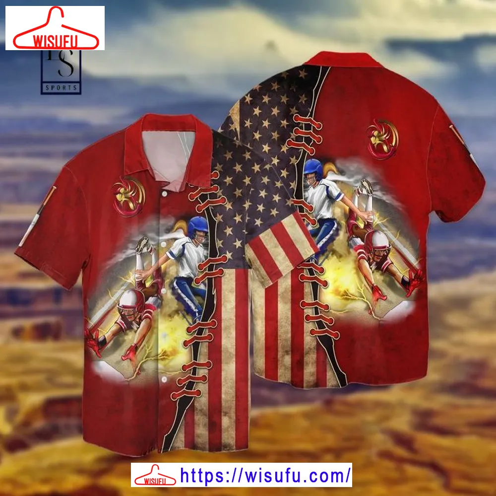 4th Of July Independence Day American Flag Baseball Hawaiian Shirt, New Fashion Gifts