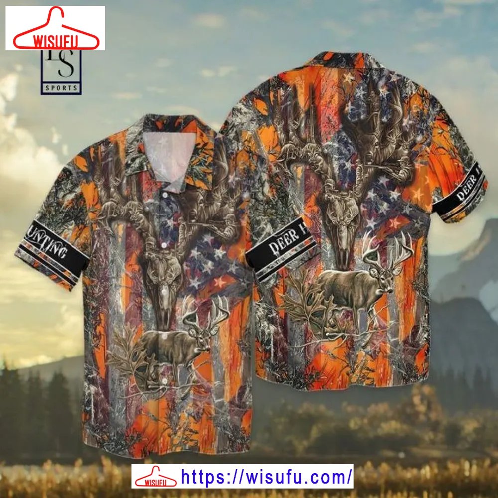 4th Of July Independence Day Deer Hunting Hawaiian Shirt, New Fashion Gifts