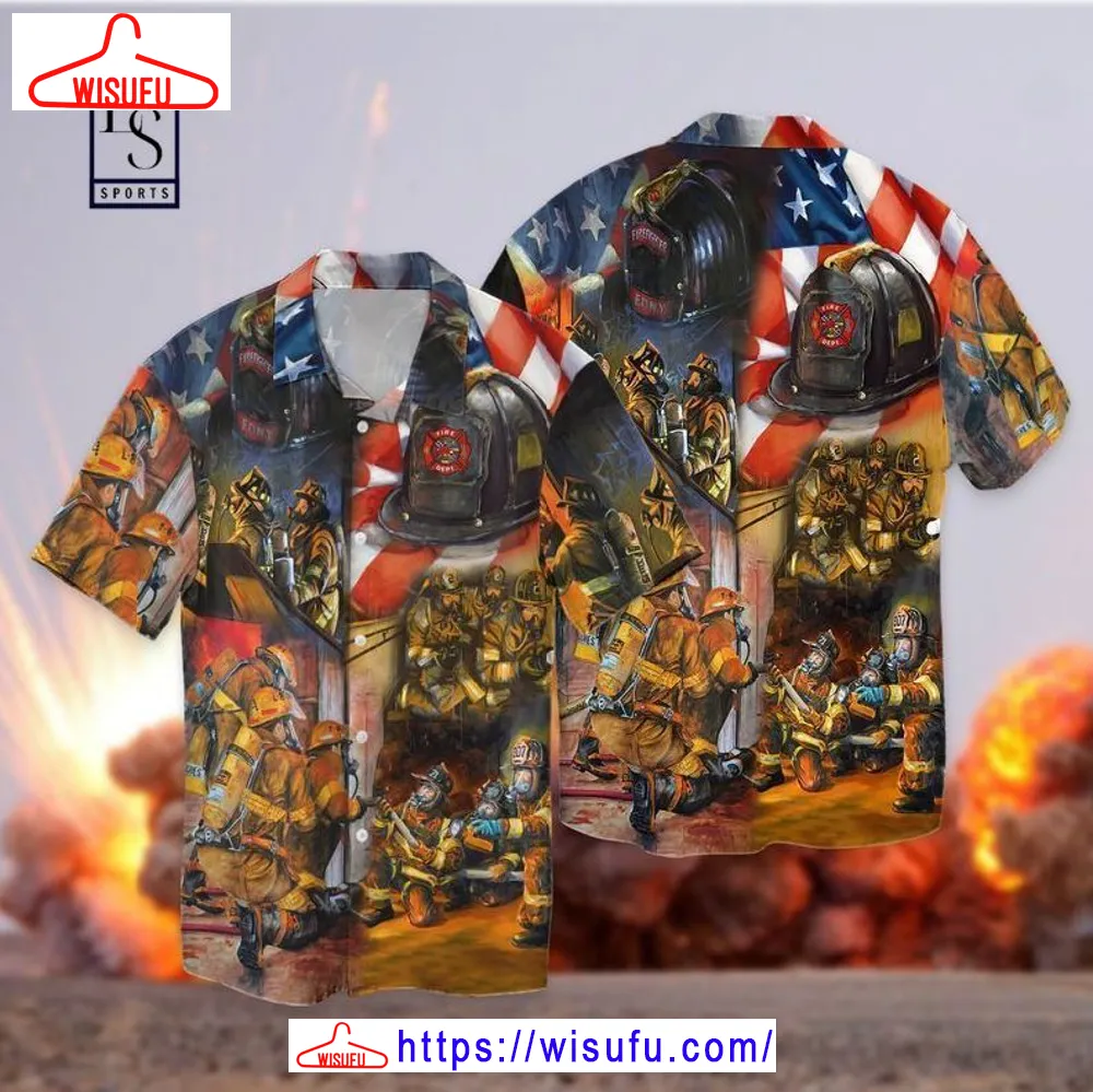 4th Of July Independence Day Memorial Day Firefighter 3 Hawaiian Shirt, New Fashion Gifts