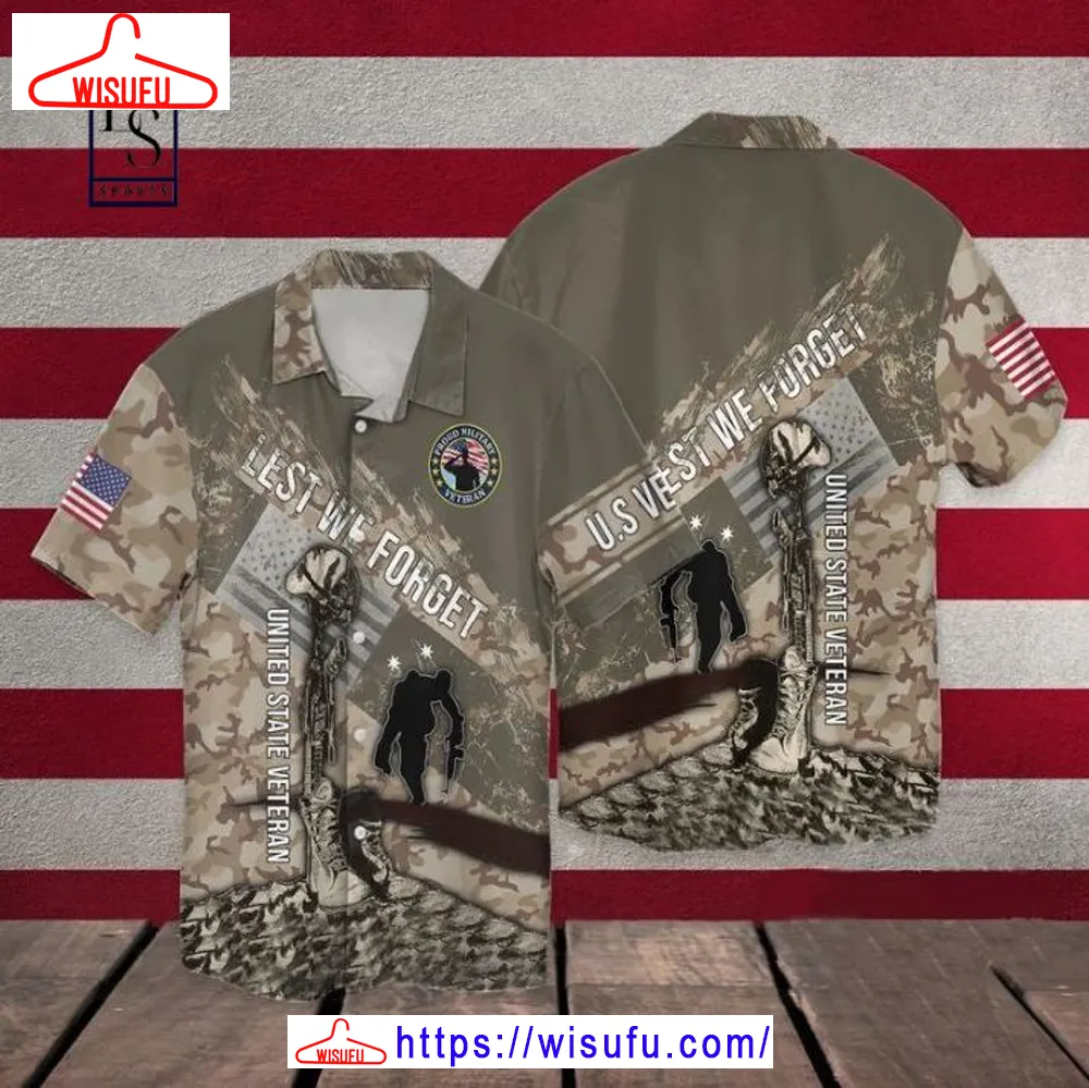 4th Of July Independence Day Memorial Day Lest We Forget United State Veteran Hawaiian Shirt, New Fashion Gifts