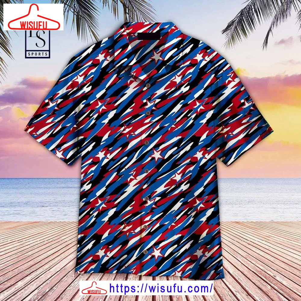 4th Of July Us Flag Camo Patriotism Hawaiian Shirt, New Fashion Gifts