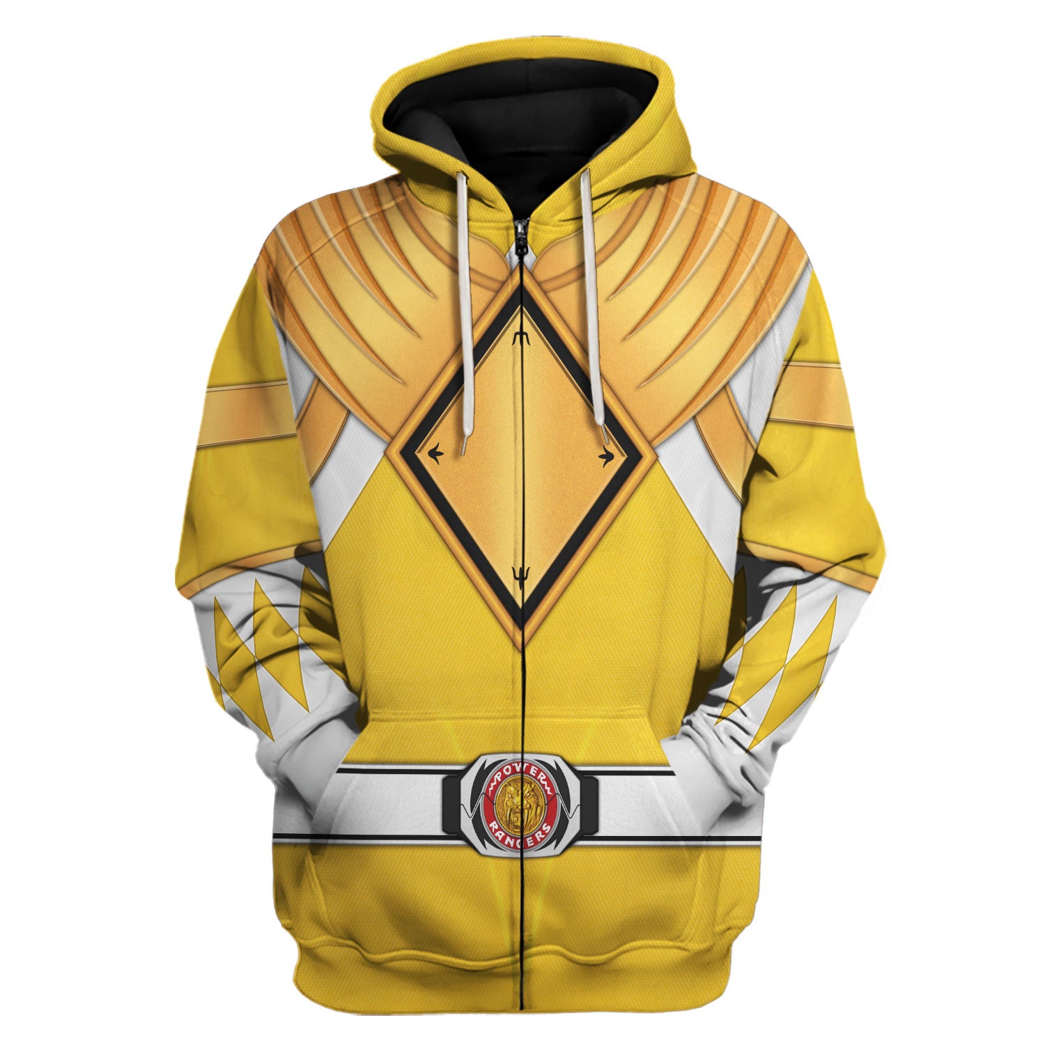 Yellow Ranger Dragon Shield hoodie zip