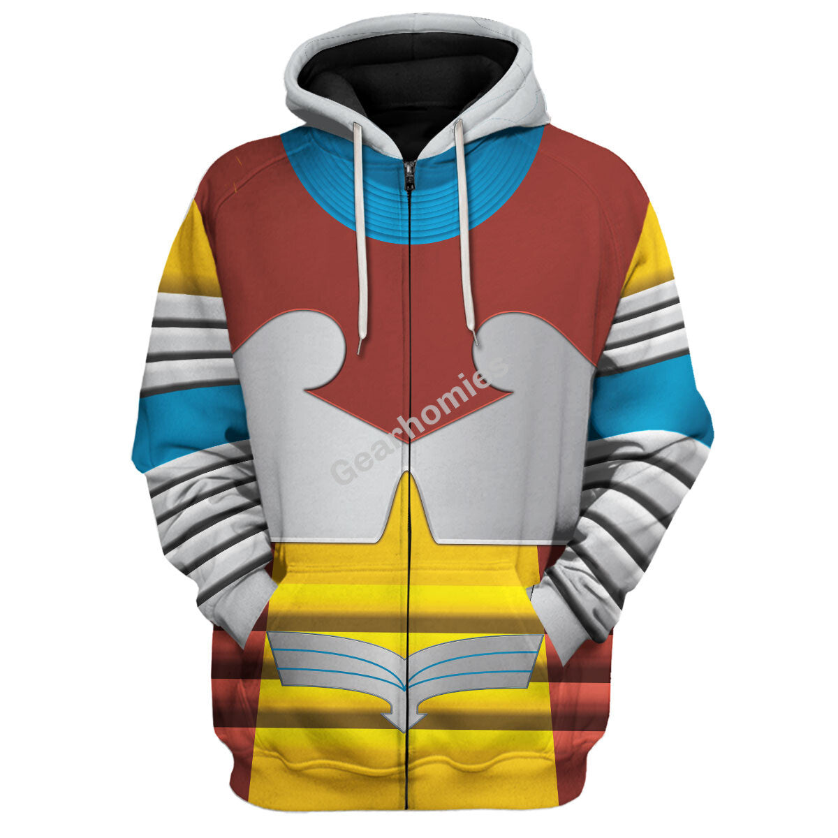 Gearhomie Jet Jaguar Godzilla Movies Costume hoodie zip