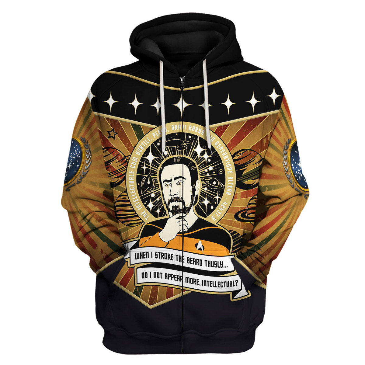 Data Grows a Beard Apparel Hoodie zip