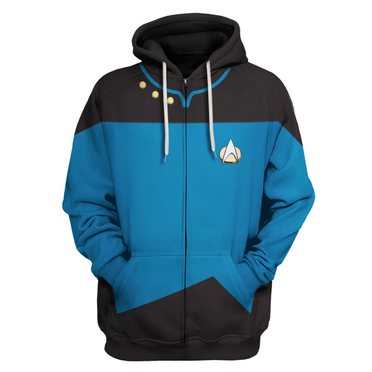 The Next Generation Blue hoodie zip