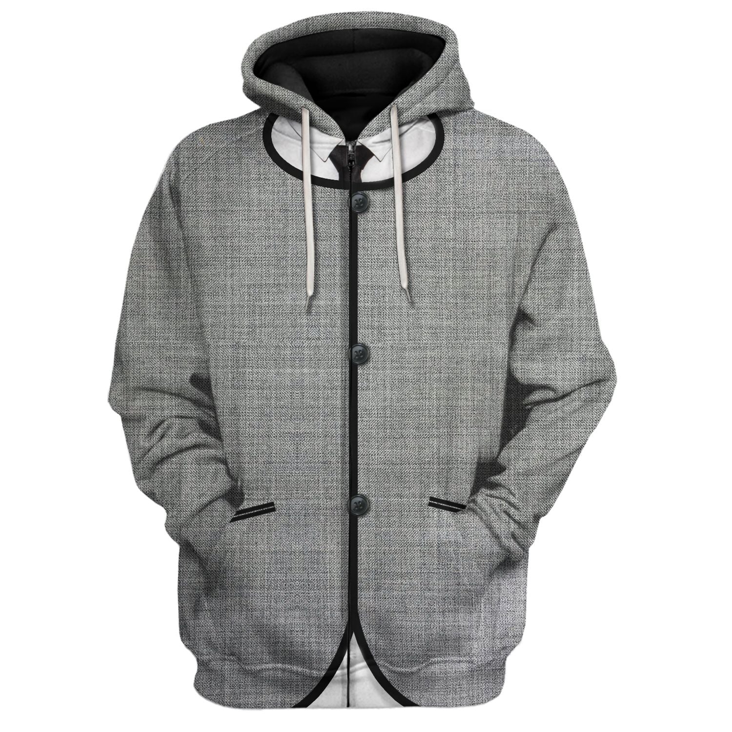 The Beatles Grey Uniform hoodie zip