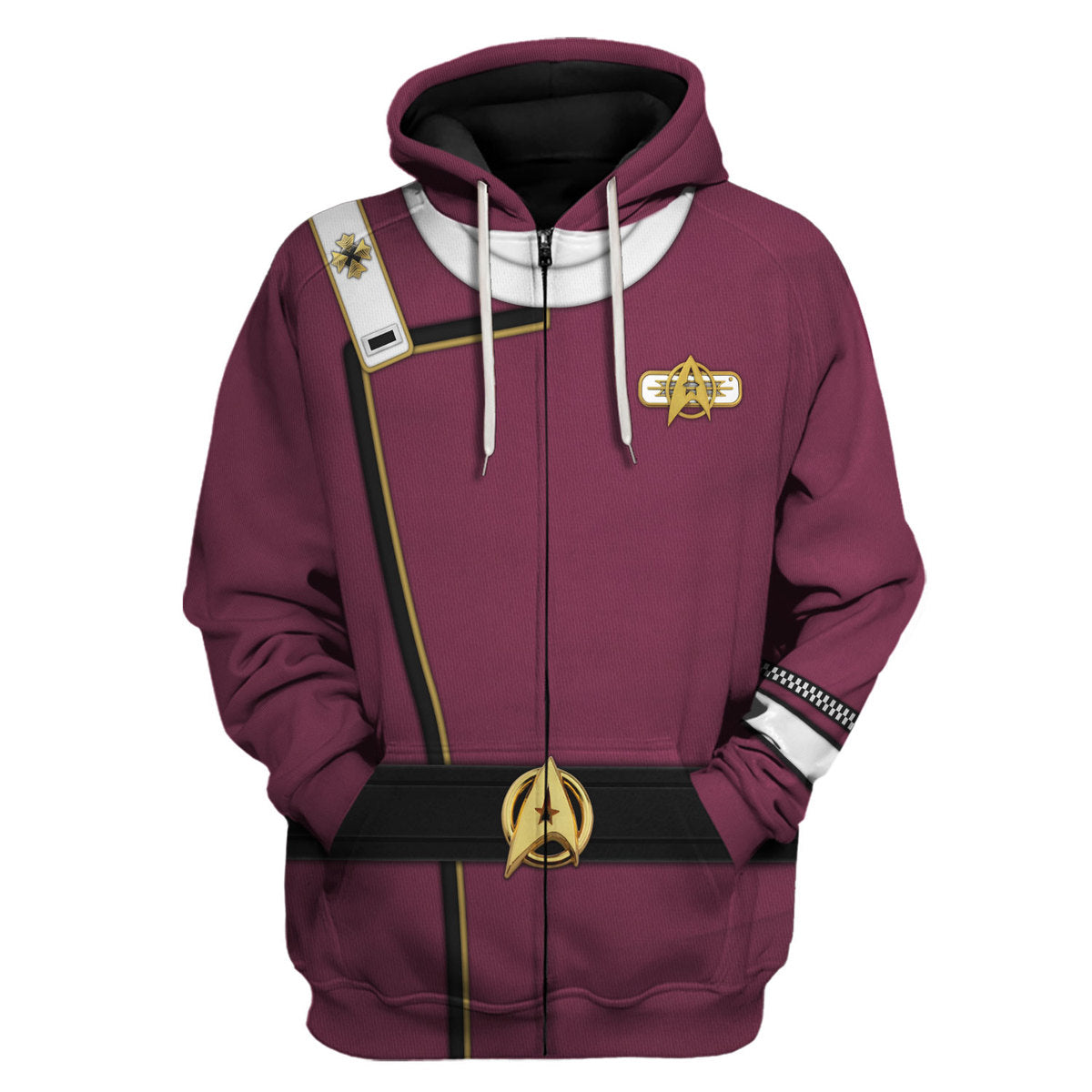 Admiral James T. Kirk Costume Hoodie zip