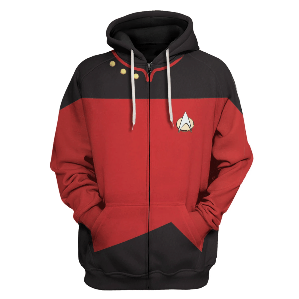 The Next Generation Red hoodie zip