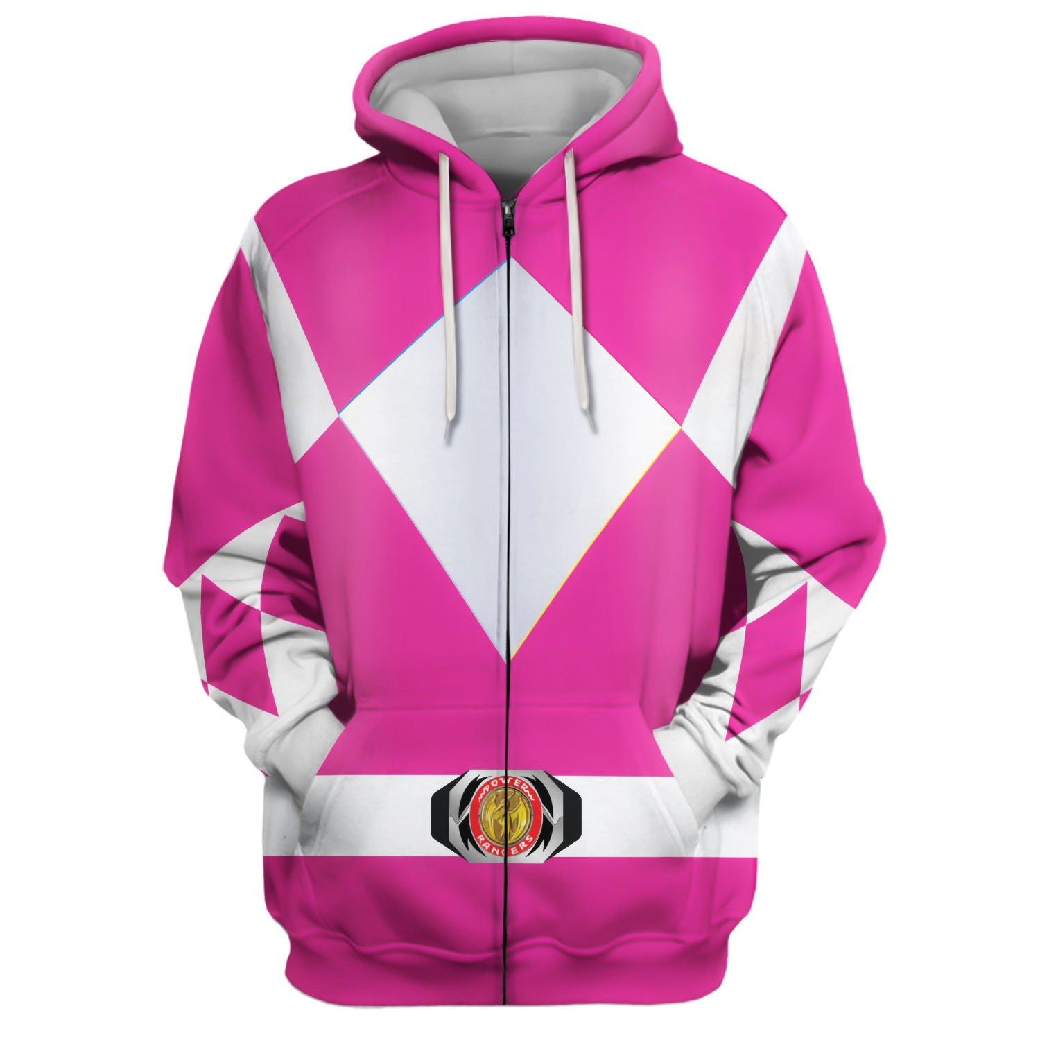 Gearhomie Unisex Tracksuit Hoodies Pink Power Ranger 3D hoodie