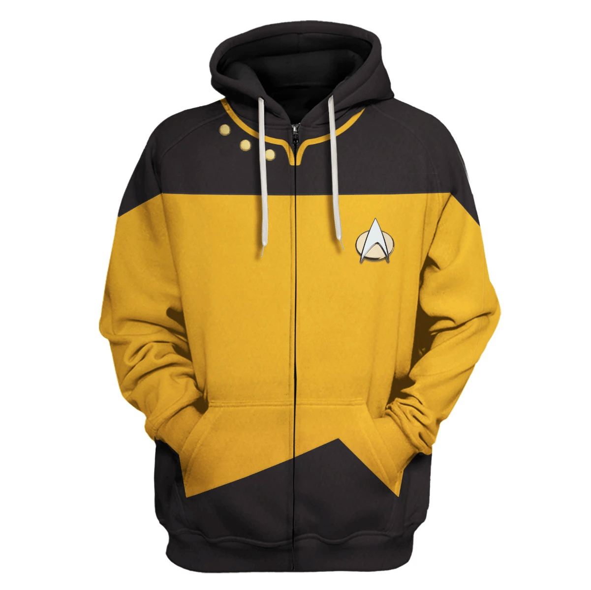 The Next Generation Yellow hoodie zip