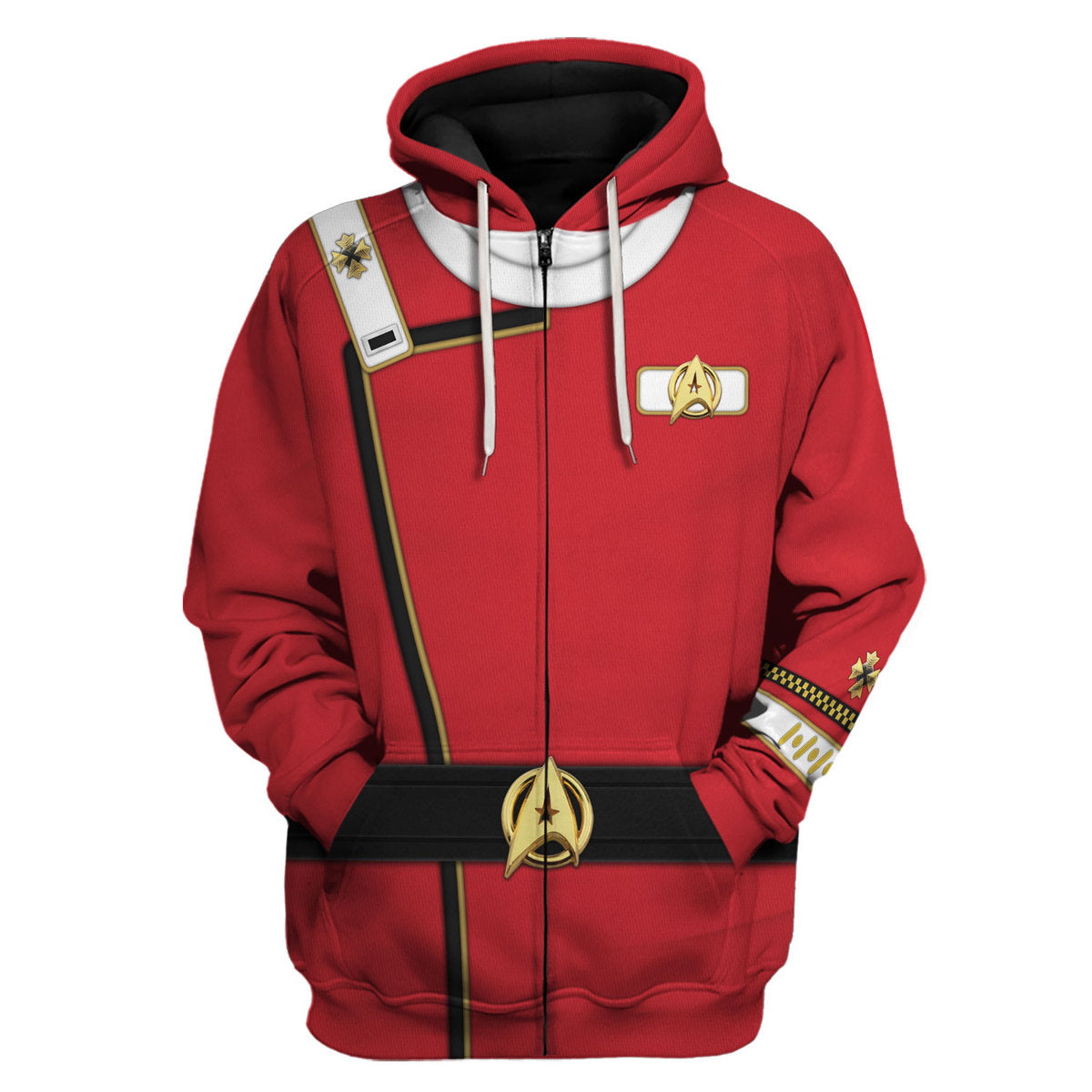 Admiral James T. Kirk Costume Officer Hoodie zip