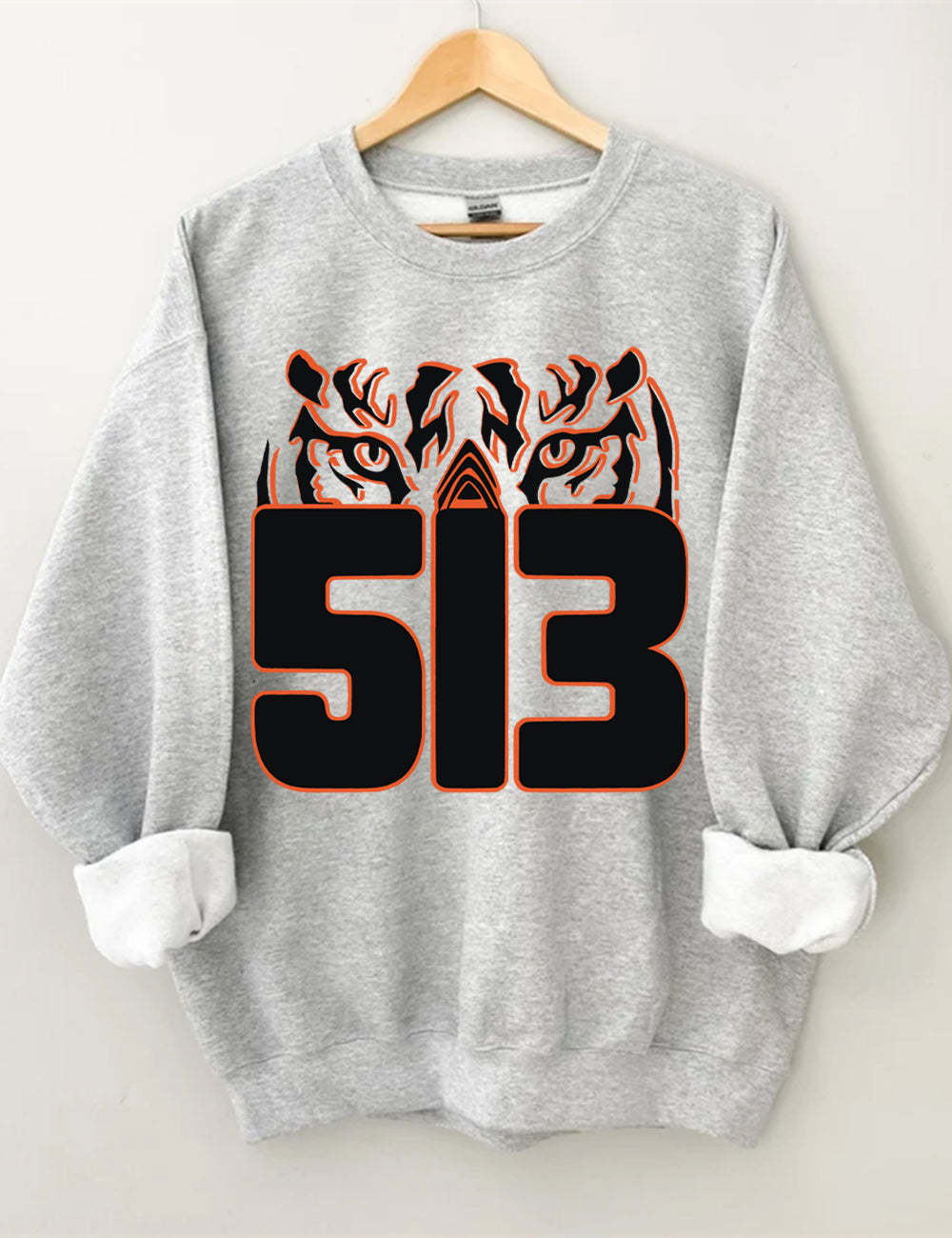 513 Cincinnati Bengal Tiger Football Unisex Sweatshirt Sport Grey