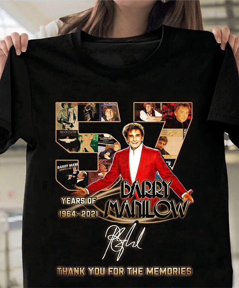 57 Years Anniversary Barry Manilow Gift For Fan S to 5XL T-shirt