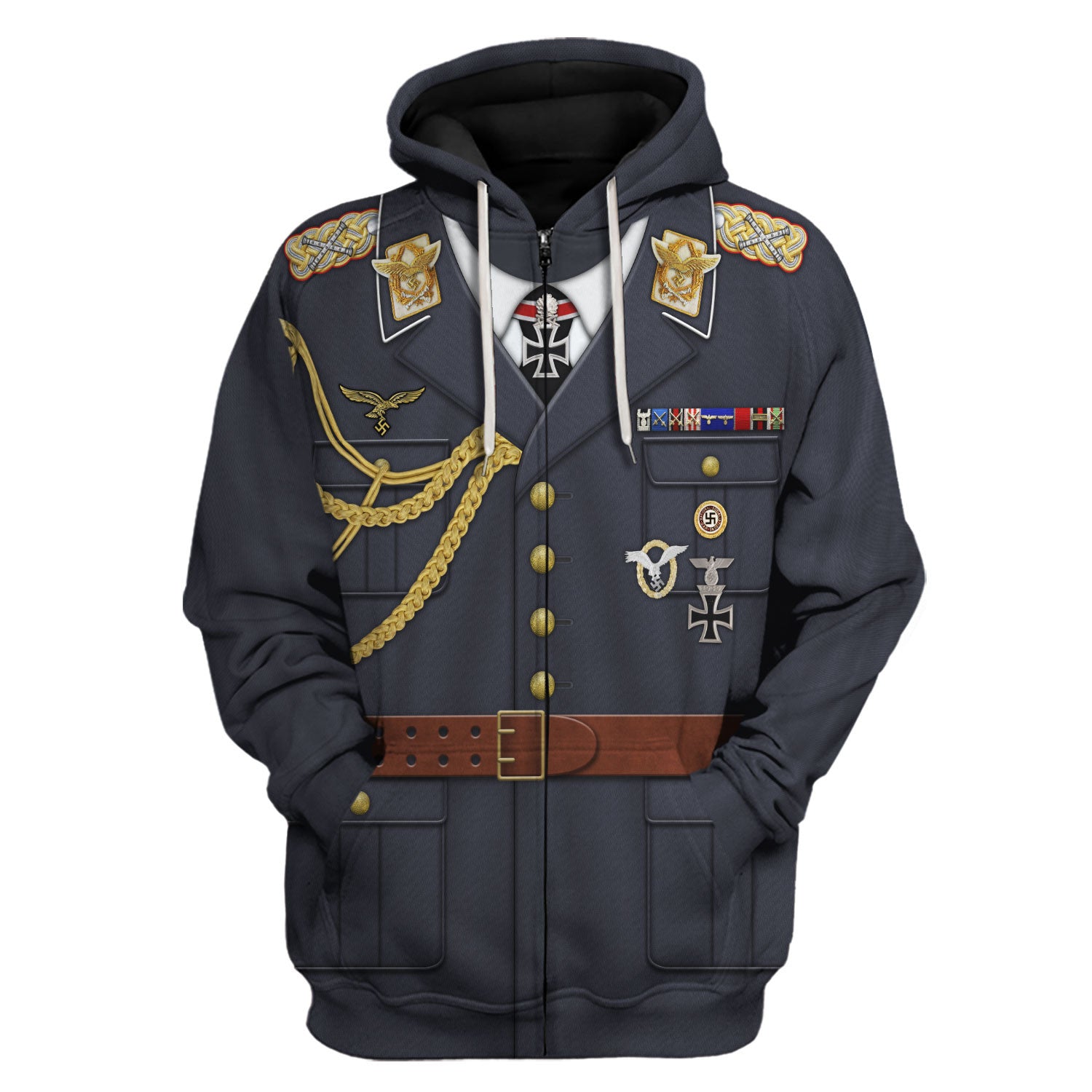 Gearhomie German General Erhard Milch Costume hoodie zip