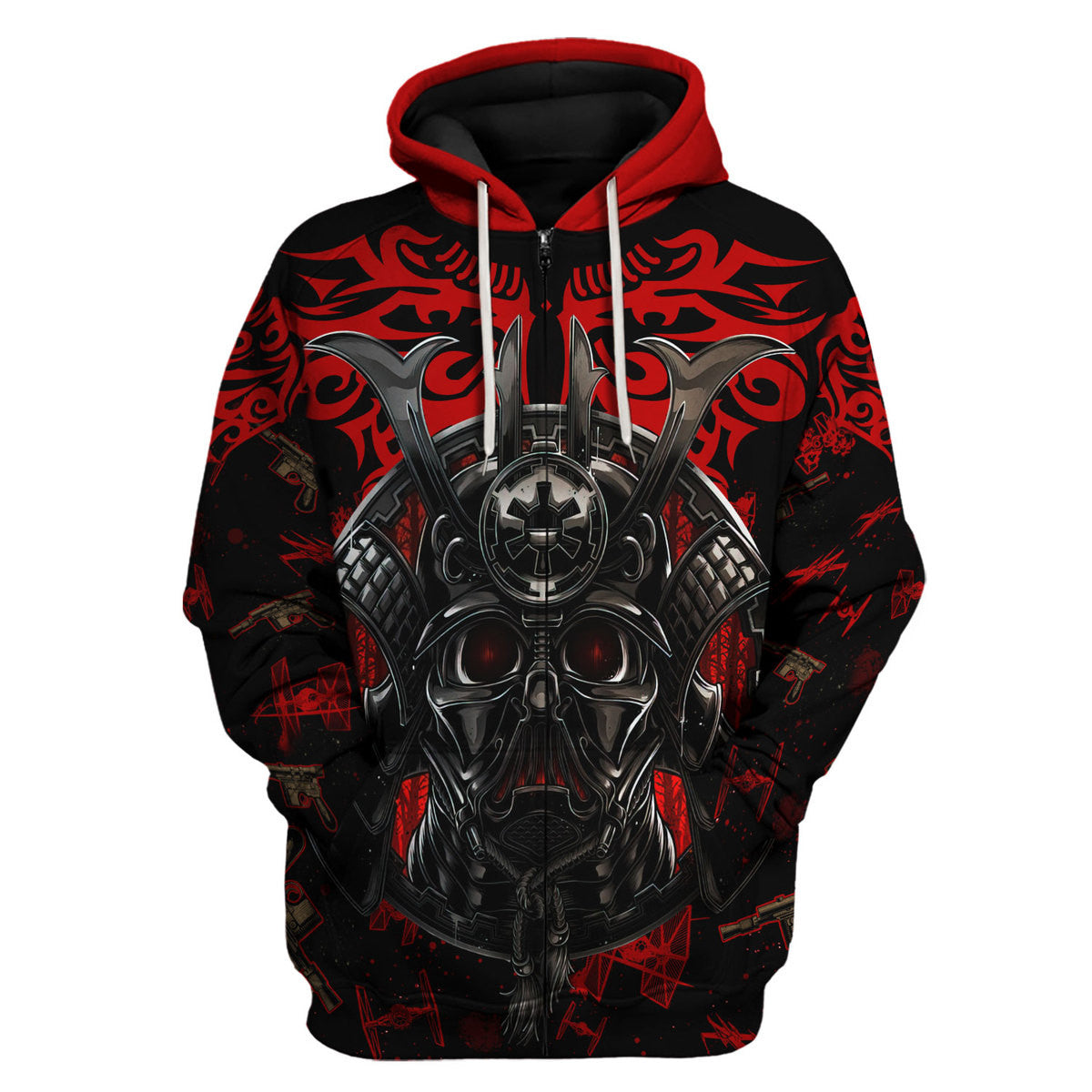 Darth Vader Samurai Apparel Hoodie zip