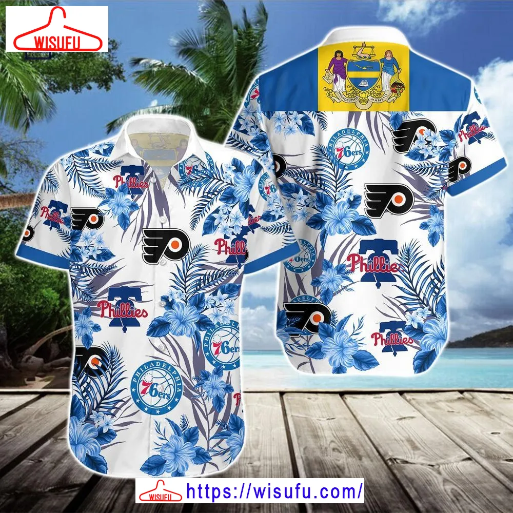 76ers Phillies Flyers Hawaiian Shirt, New Fashion Gifts