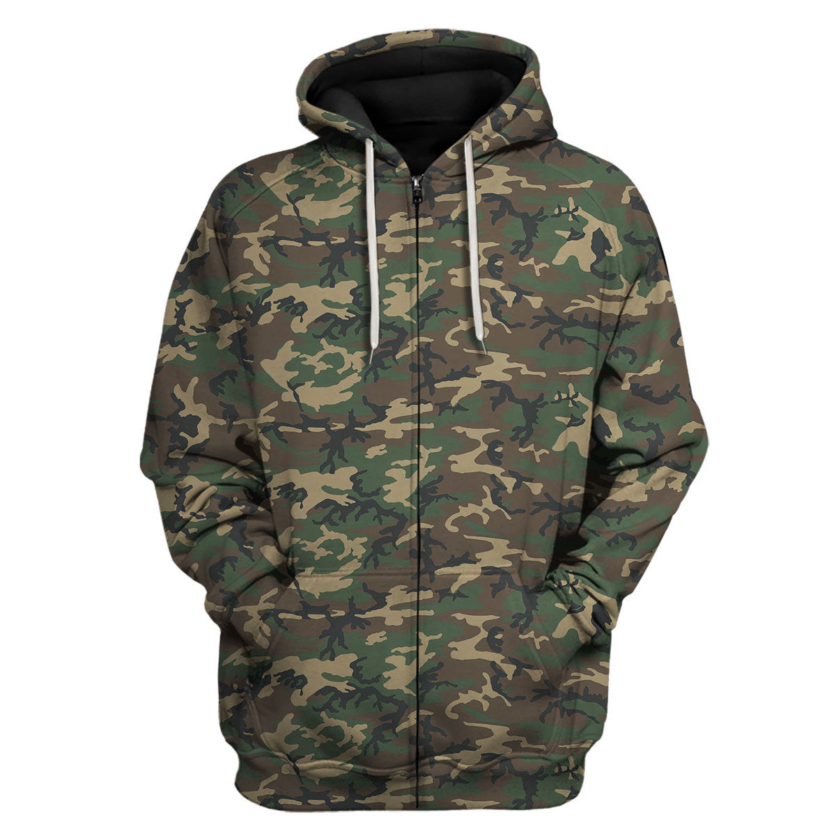 American ERDL Highland Camo Hoodie Zip