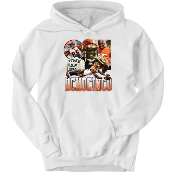 85 Chad Johnson Ochocinco Hoodie-White