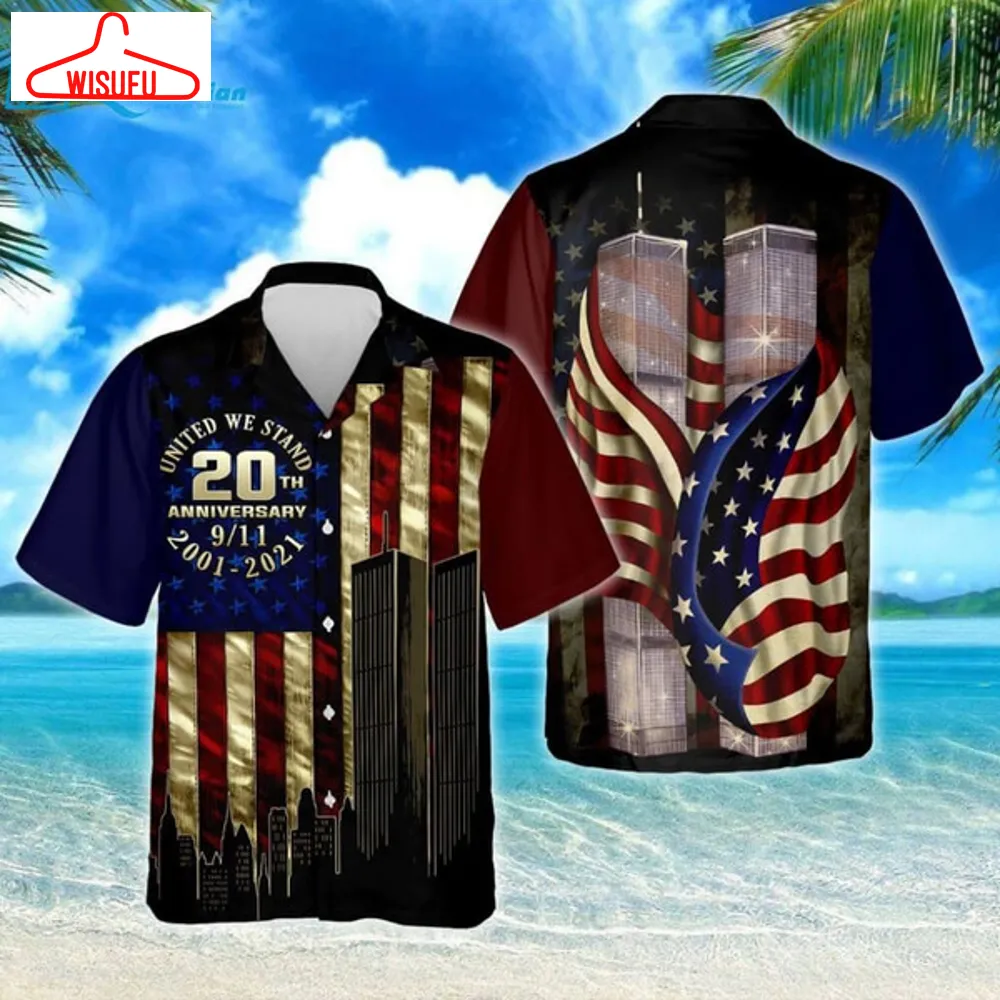 911 Never Forget American Flag Hawaiian Shirt, Best Gift Ideas, New Fashion Gifts