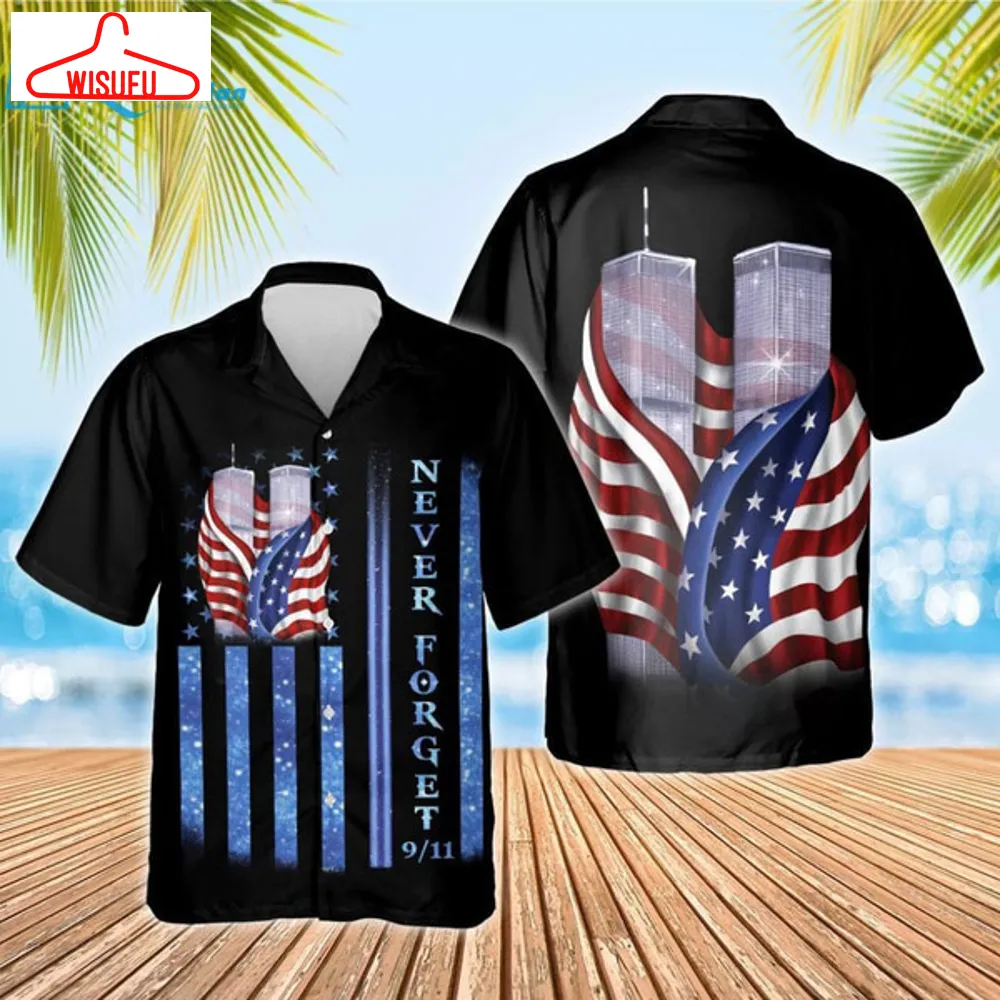 911 Never Forget Memorial Shirt Hawaiian Print 3d, Best Gift Ideas, New Fashion Gifts