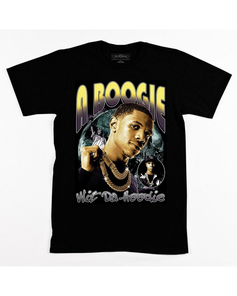 A Boogie Wit The Hoodie Retro Tee - Black