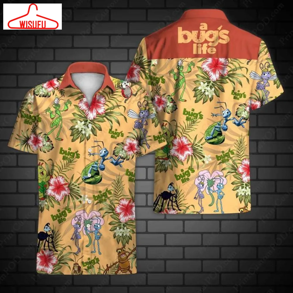 A BugÂs Life Hawaiian Graphic Print Short Sleeve Hawaiian Casual Shirt Size S - 5xl, New Fashion, Best Gift Ideas, New Fashion Gifts