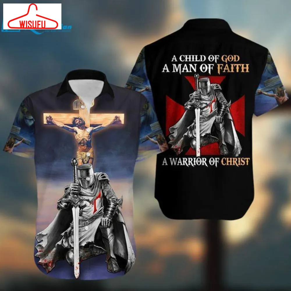 A Child Of God A Man Of Faith A Warrior Of Christ Hawaiian Shirt For Men & Women Adult -, Best Gift Ideas, New Fashion Gifts