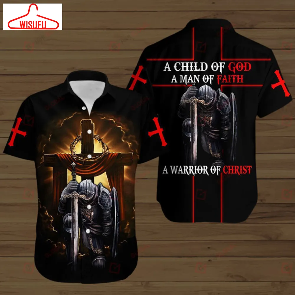 A Child Of God A Man Of Faith A Warrrior Of Christ Jesus Hawaiian Shirt - For Men & Women - Adult Best Gift Ideas, New Fashion Gifts