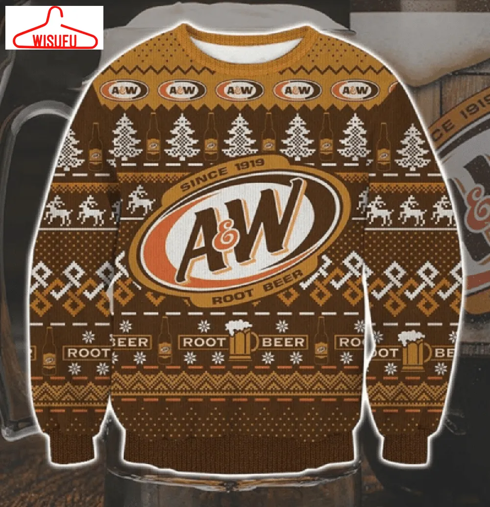 A W Root Beer Ugly Sweater Gifts, A W Root Beer Gift Fan Ugly Sweater