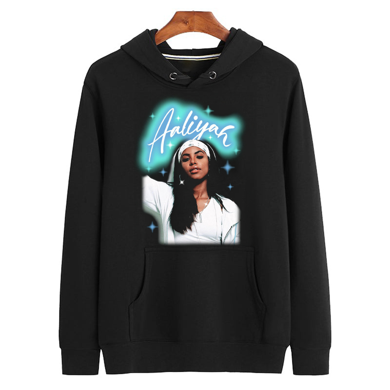 AALIYAH AIRBRUSH  Vintage Bootleg Graphic Unisex Hoodie 