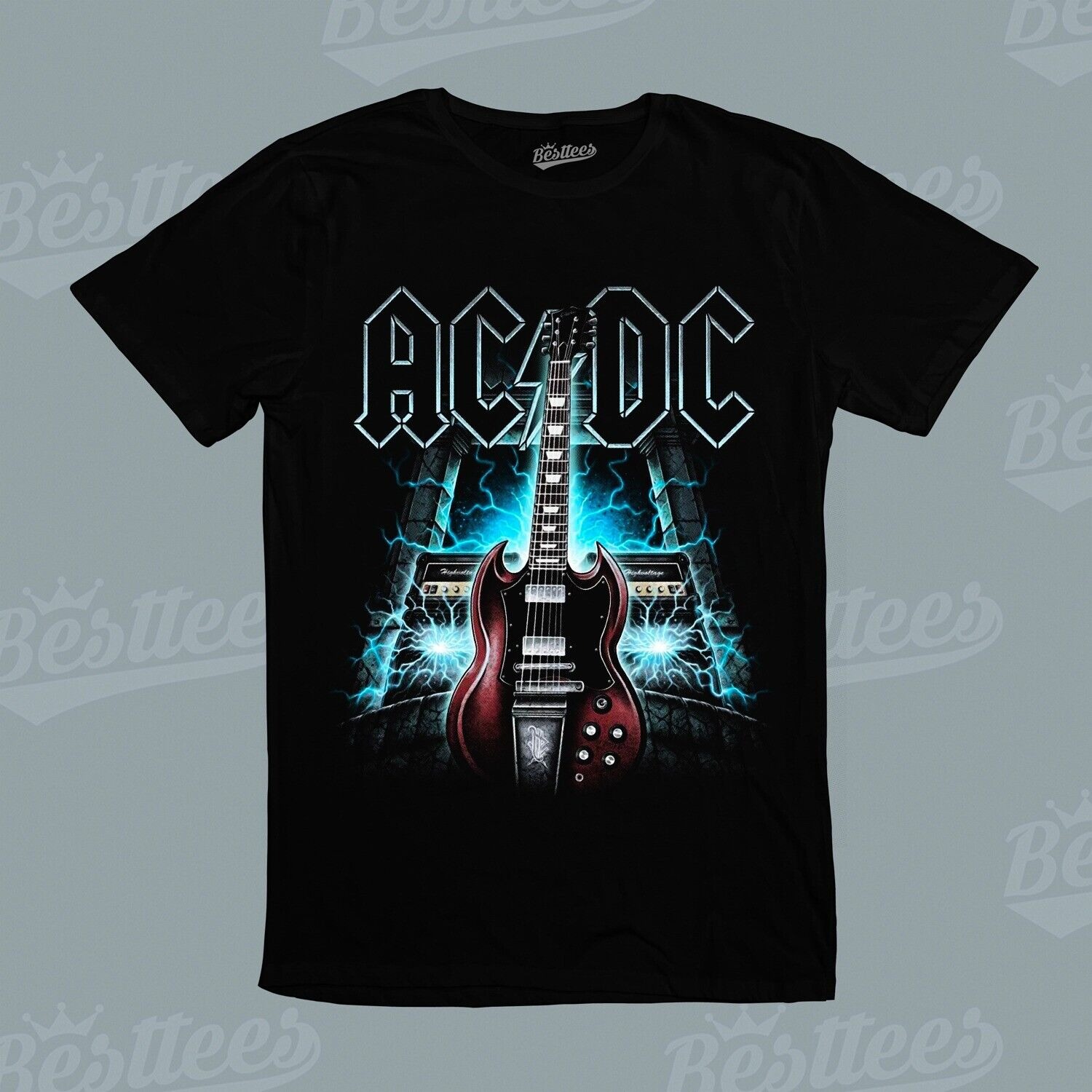 ACDC AUSTRALIAN Angus Young AC DC Hard Rock Heavy Metal Music Band Tee T-Shirt