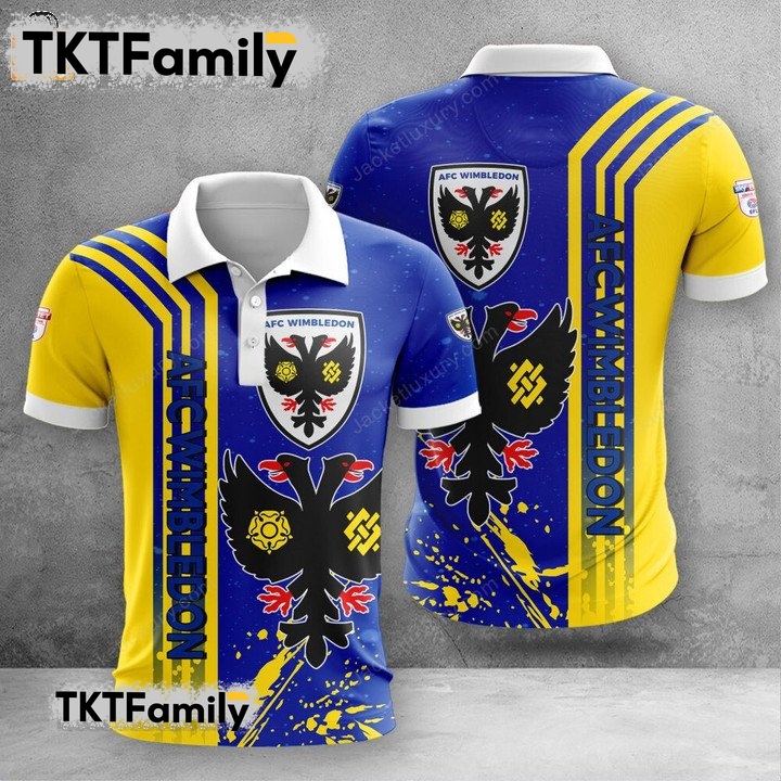 AFC Wimbledon 3D Polo Shirt TKT Familys