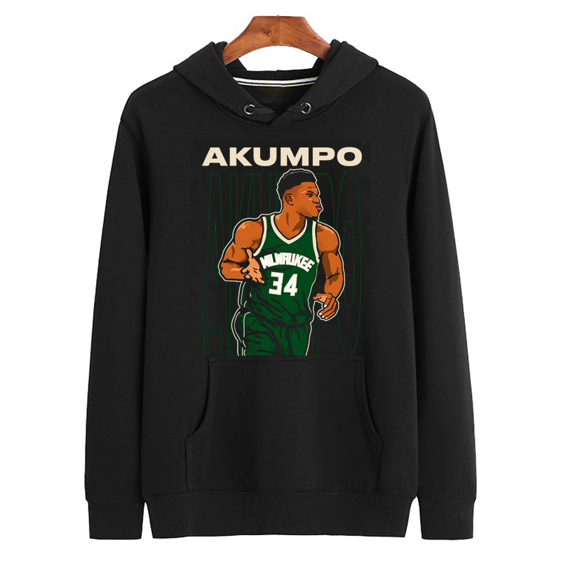 AKUMPO Baskettball Graphic Retro Bootleg Unisex Hoodie