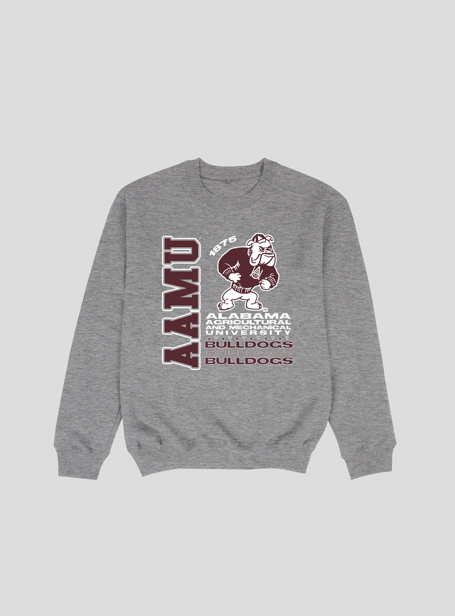 ALABAMA A&M TOUR UNISEX HEAVY BLEND CREWNECK GREY COLOR