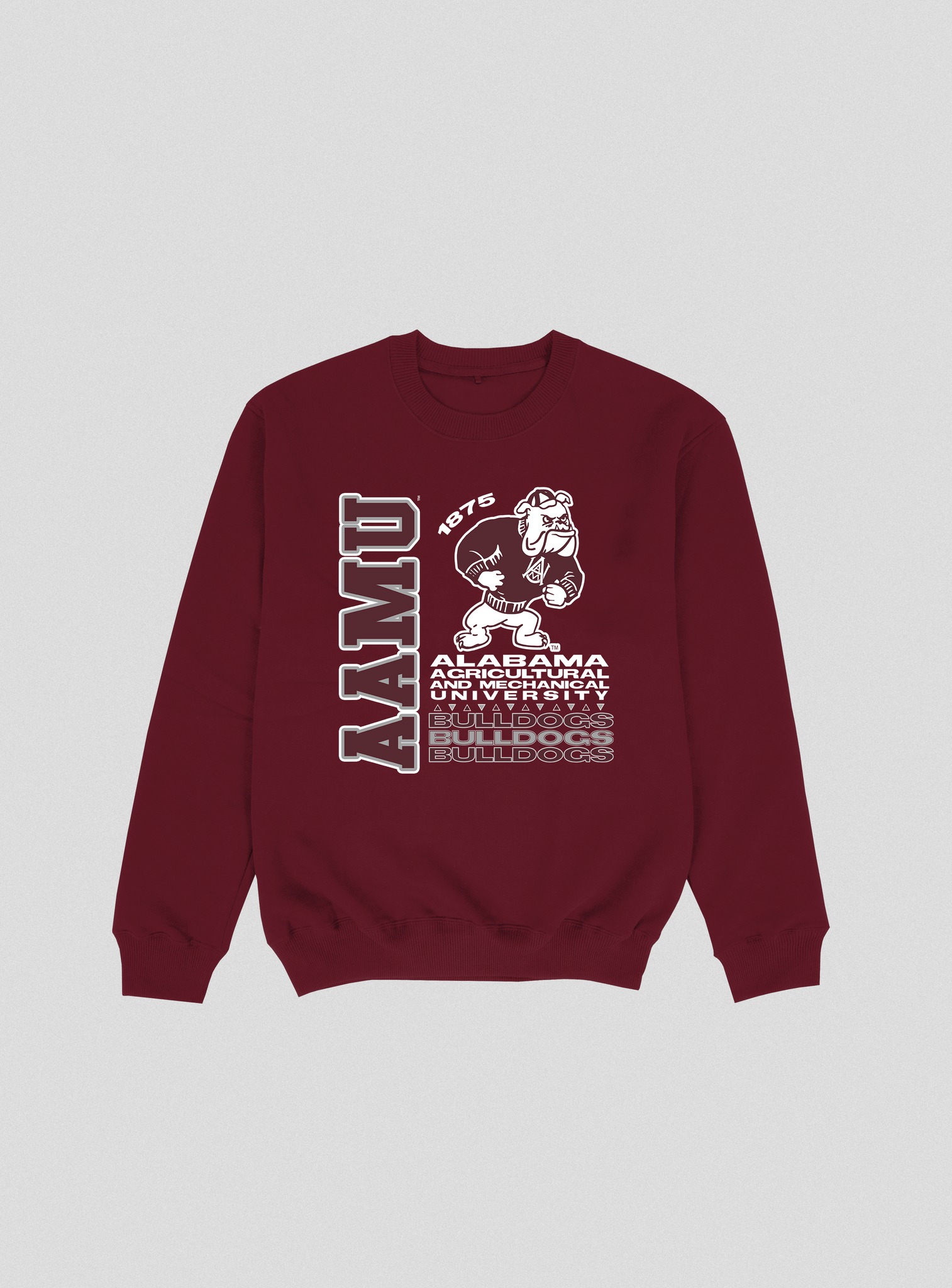 ALABAMA A&M TOUR UNISEX HEAVY BLEND CREWNECK MAROON COLOR