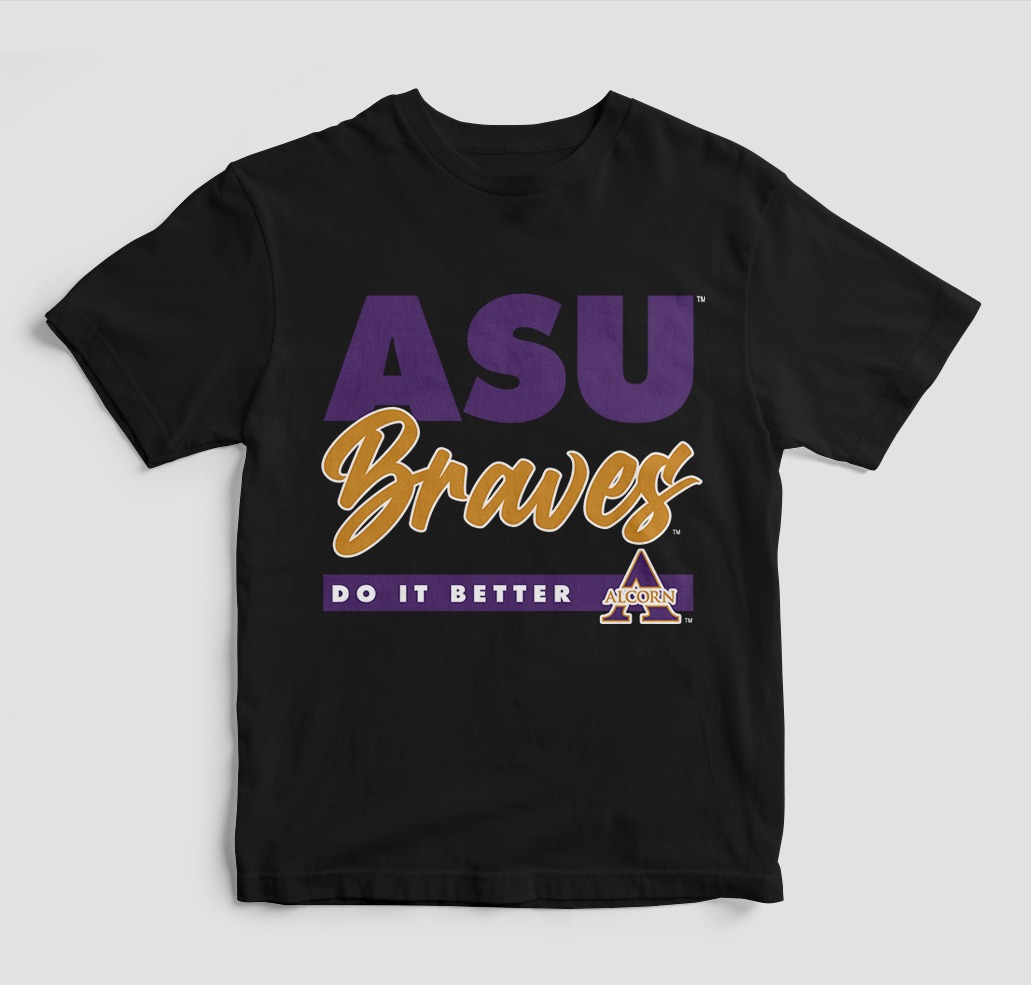 ALCORN STATE DOES IT BETTER BLACK T-SHIRT