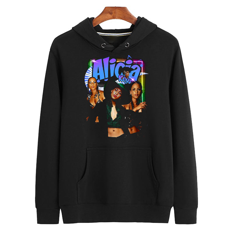 ALICIA KEYS V2 Vintage  Retro Bootleg Unisex Hoodie