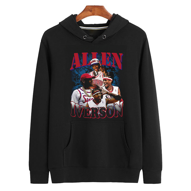 ALLEN IVERSON legendary Basketball Vintage  Retro Bootleg Unisex Hoodie