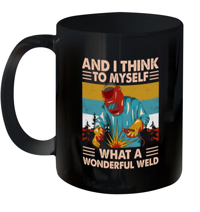 AND I THINK TO MYSELF WHAT A WONDERFUL WELD VINTAGE MUG GIFTS FOR BIRTHDAY, ANNIVERSARY CERAMIC COFFEE 11-15 OZ