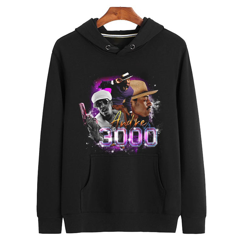 ANDRE 3000 AndrÃ© Lauren Benjamin Rapper Vintage  Retro Bootleg Unisex Hoodie