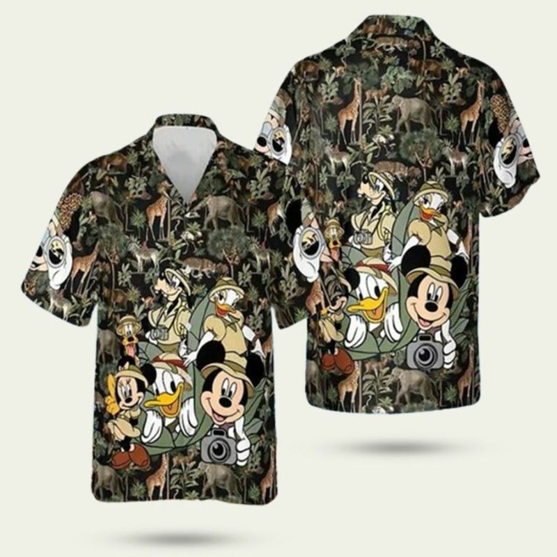 ANIMAL KINGDOM DISNEY MICKEY MOUSE HAWAIIAN SHIRT