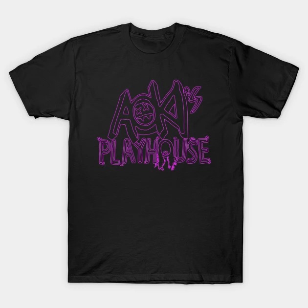 AOKI PLAYHOUSE - EDM rare edition pink neon T-Shirt